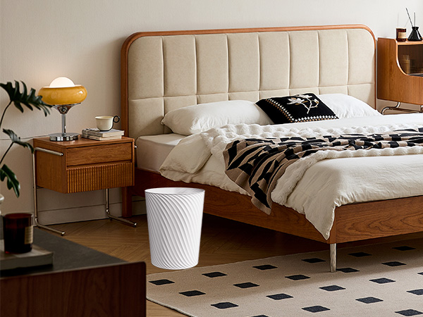 bedroom trash can
