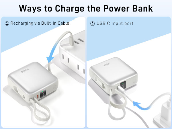 Small Portable Charger, 22.5W Fast Charging Mini Power Bank 10000mAh