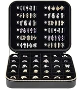 Luxury Leather Ring Storage Organizer Case, Ring Holder for Women/ Girls/ Mothers/ Wife, Portable...