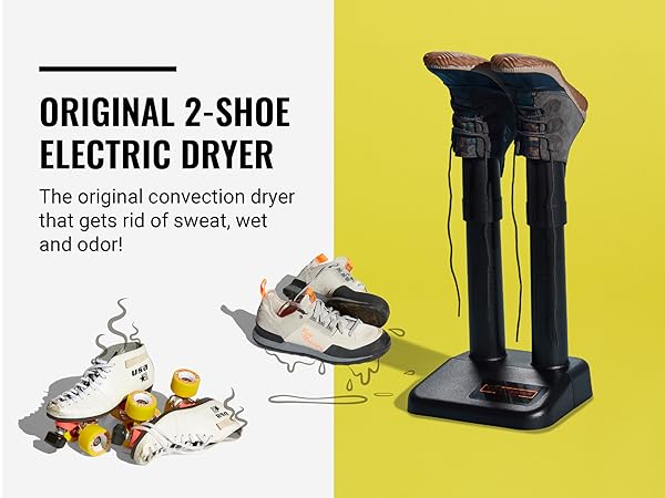 Original 2-Shoe Electric Dryer. The original convection dryer that gets rid of sweat, wet, and odor!