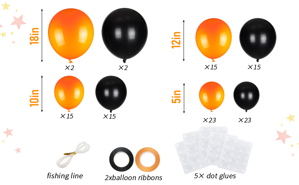 black balloons