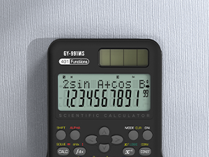 Scientific Calculators School Supplies, ROATEE 401 Functions 2-Line Display with Sliding Cover