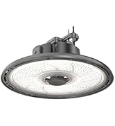 Lithonia Lighting REBL Round High Bay LED Light, 12,000/15,000/18,000 Adjustable Lumen Output, 35...