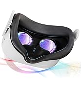 SAQICO Face Pad &amp; Face Cover Cushion Replacement Compatible with Oculus/Meta Quest 2 -VR Accessor...