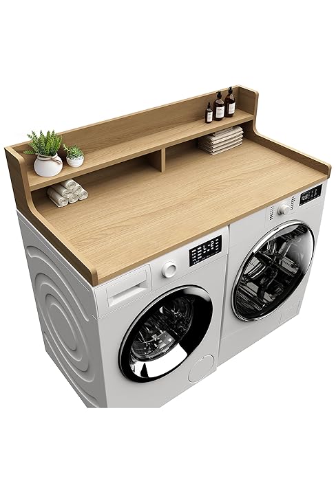washer dryer countertop with shelf washer dryer topper laundry topper for washer dryer countertop