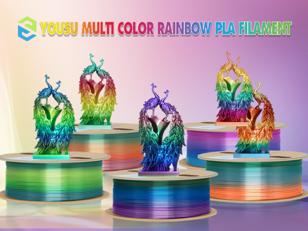 matte rainbow pla