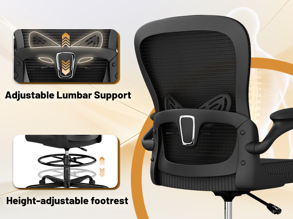 ergonomic drafting chair