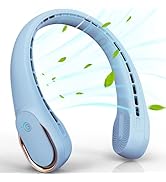 FrSara Neck Fan, Portable Fan Strong Wind, Upgraded 5200mAh, Upgraded Air Volume,360° Cooling, Qu...