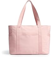 WLLWOO Large Work Tote Bag for Women with 15.6" Laptop Compartment &amp; Trolley Sleeve for Travel Da...