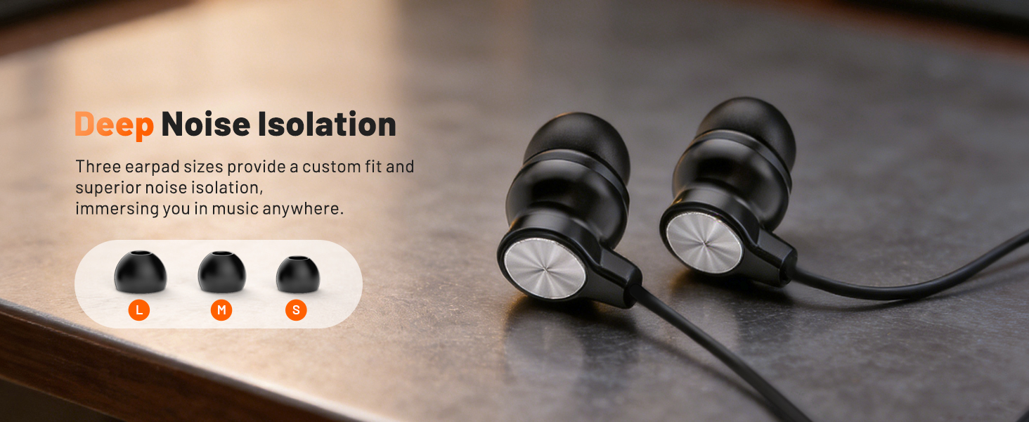 wired headphones with microphone