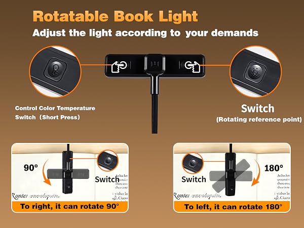 VAVOFO 24pcs LEDs rechargeable reading book light -black for mobile