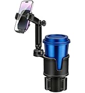 Cup Phone Holders for Your Car, [360°Adjustable] Car Cup Holder Phone Cradle for 2.5-4" Cup Holde...