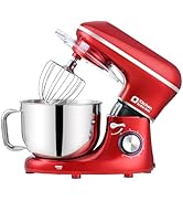 Kitchen in the box Stand Mixer, 6.5QT 660W Kitchen Electric Mixer, 6-Speed Tilt-Head Food Mixer w...