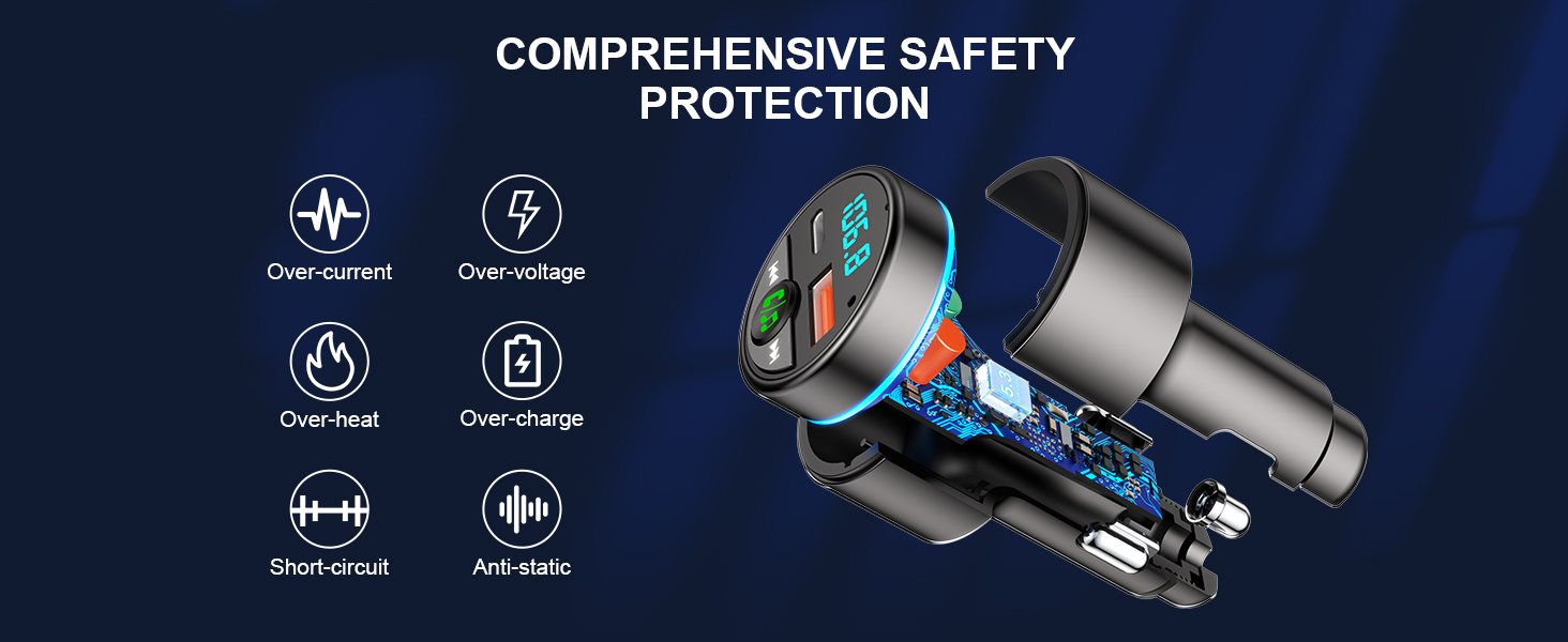 fm bluetooth transmitter car