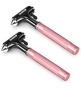 OUDEW 2 Packs Car Safety Hammer, Car Glass Breaker with Seat Belt Cutter, Automotive Escape Tool,...