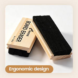 The smooth wooden handle is wear-resistant, comfortable to grip, and designed to tackle the chalk ma