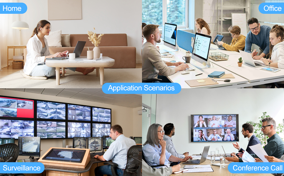 Gigabit Managed Switch for Home Office Surveillance and Meeting Room High Speed Wired Network
