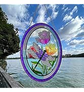 YNGFIL Dragonfly Window Decor Stained Glass suncatchers Dragonfly Sun Catchers Stained Glass Wind...