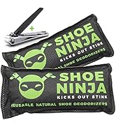 Shoe Deodorizer Inserts - Shoe Odor Eliminator - Activated Charcoal to Absorb Shoe Smell - Pack o...