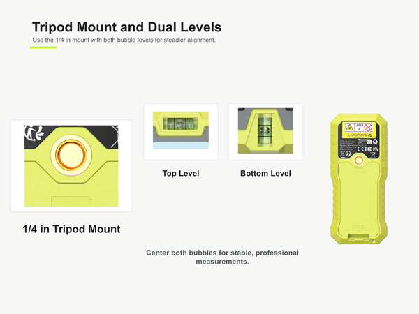 Tripod Mount and Dual Levels