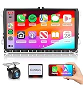 Podofo 4G 64G Car Stereo for VW Volkswagen Seat Golf Passat Jetta Beetle Radio with Wireless Carp...