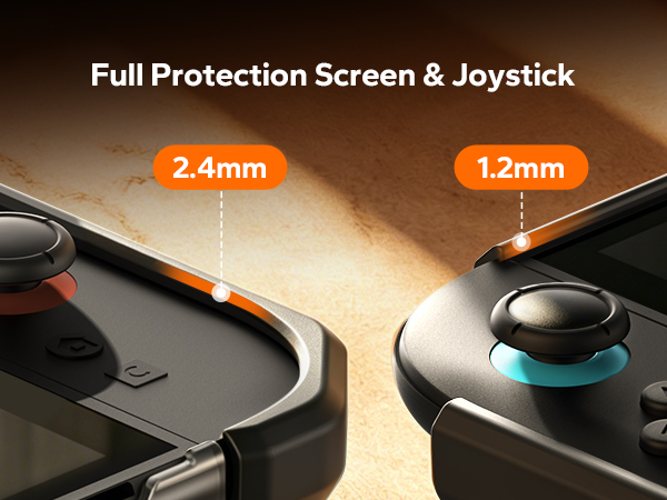 JEMDO Switch 2 Dockable Protective Case, Military-Grade Slim Cover with Shockproof Hard PC Shell