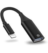 IVSHOWCO USB Camera Adapter for iPhone, USB OTG Cable Adapter for iPad Supports USB Flash Drive, ...