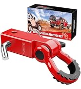 Nilight Shackle Hitch Receiver 2Inch 45000 LBs Breaking Strength 3/4