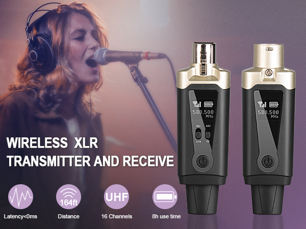  Wireless Microphone Transmitter Receiver