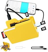 BUDI SD Memory Card Reader 4 Cards Simultaneously Read and Write with 15 Slots Folder-Styled Stor...