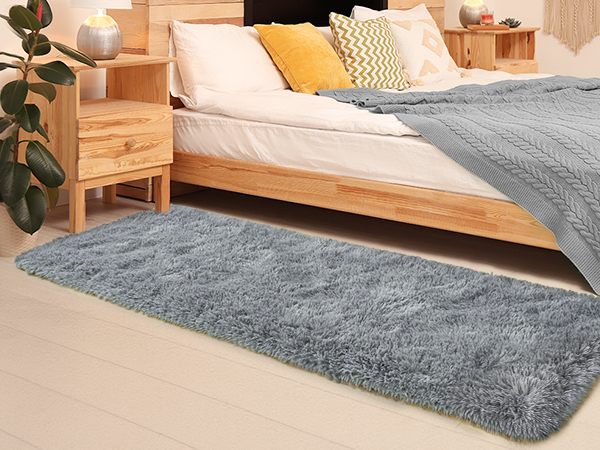 2x6 grey gray runner rug carpet for classroom dorm bedroom kids rugs enteryway hallway bedside decor