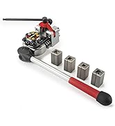 TITAN 51534 Professional Single, Double, and Bubble Flaring Tool Set, Black