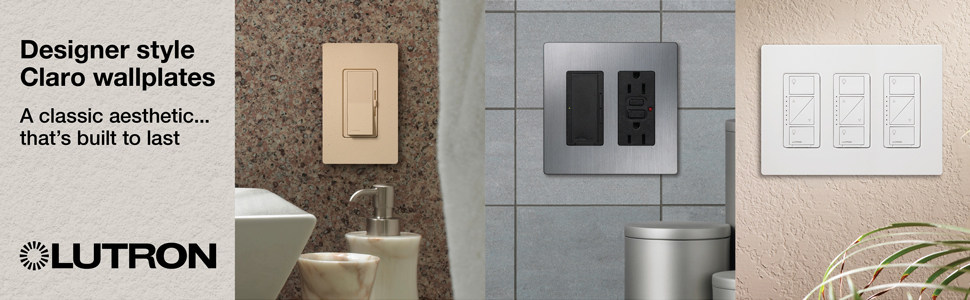 Examples of wallplates in various rooms and settings.