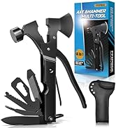 15 in 1 Multitool Axe Hatchet, Christmas Gifts for Men, Camping Accessories Survival Gear, Multi ...