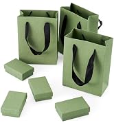 Craftdady 4 Sets 2.05 x 3.19 x 1.06 Inch Rectangle Paper Jewelry Display Cases Gift Box with Pape...