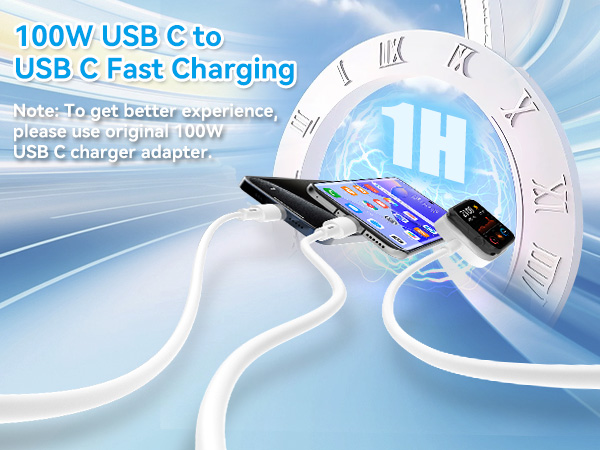 USB C fast charging cable
