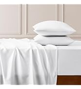Ted Baker King Sheet Set 4-Piece - 300 TC Cotton Tencel Soft Breathable Bed Sheets - Ladder Stitc...