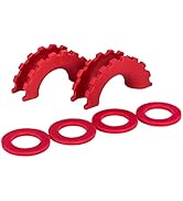 BUNKER INDUST D Ring/Shackle Isolator Kit,1 Pair Red D-Ring Isolator and 4 Pcs Washers Dring Cove...