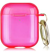 KOREDA Compatible with Airpods Case Cover, Soft Clear Full Protective Case Shockproof Cover with ...