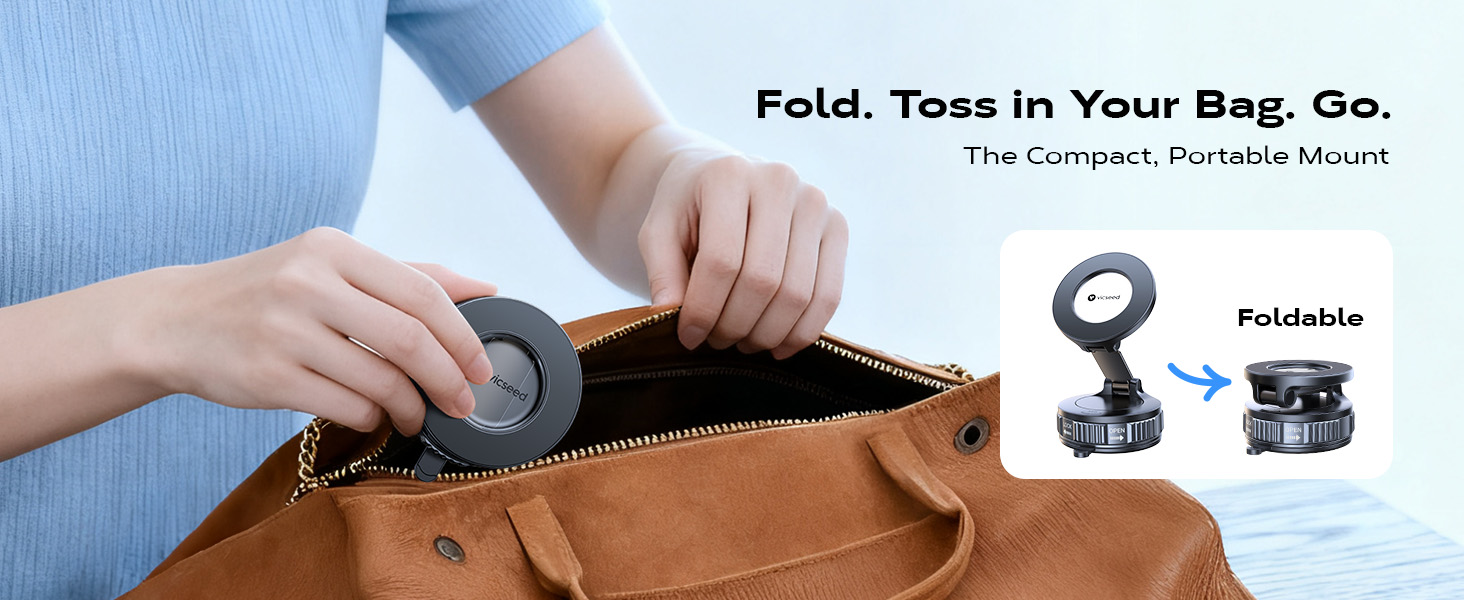 VICSEED magnetic car cell phone holder for android Vacuum Magnetic Car Phone Holder