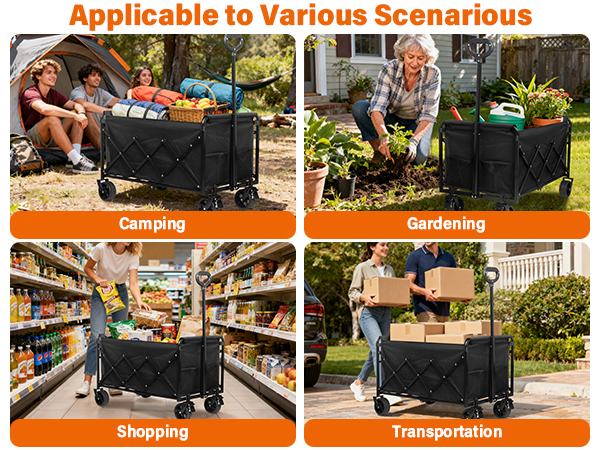 collapsible wagon portable,foldable wagon,outdoor wagon,family grocery wagon,apartment wagon