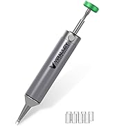 VIRALLOY Solder Sucker Tool - No Clog Vacuum Desoldering Pump 6061 Aircraft-Grade Aluminum with S...