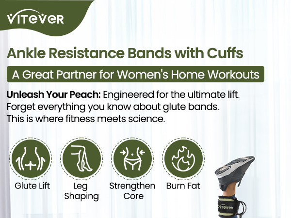 Ankle Resistance Bands with Cuffs