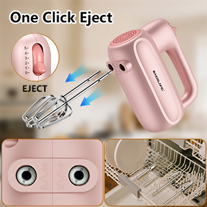 One-Touch Ejection &amp; Dishwasher Washable