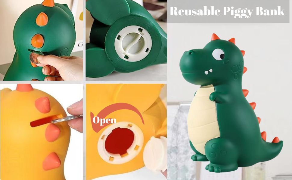 dinosaur piggy bank