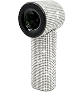 Portable Handheld Fan, Luxury Diamond Turbo Mini Fan with Digital Display, 5 Speeds USB-C Recharg...