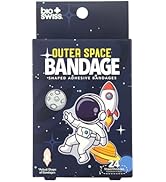 BioSwiss Bandages, Outer Space Shaped Self Adhesive Bandage, Latex Free Sterile Wound Care, Fun F...