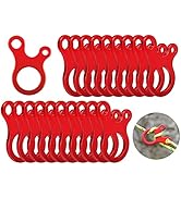 DS. DISTINCTIVE STYLE Aluminum Guyline Tensioner 20 Pieces Rope Tensioner for Outdoor Tent Campin...