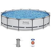 Bestway Steel Pro MAX 14' x 33" Round Above Ground Swimming Pool Set, 530 GPH Filter Pump, Tritec...
