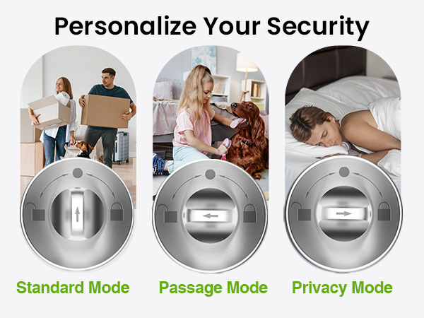 ghome smart door knob for family secure lock fingerprint
